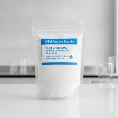 Qualität OEM Factory Supply Food Grade CMC Sodium Carboxymethyl Cellulose Viscosity 2000-5000 mPa.s for Beverage Stabilizer Fabrik
